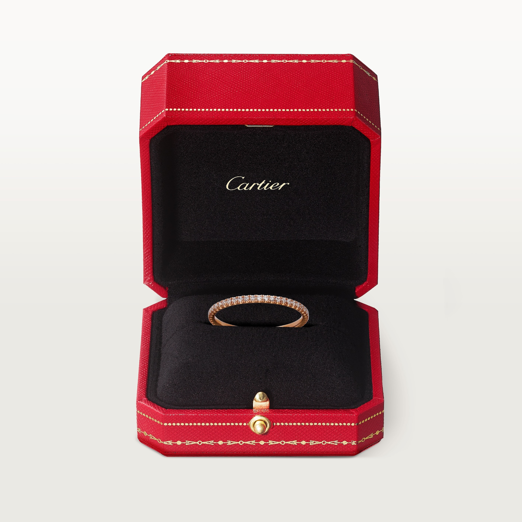 Etincelle de Cartier wedding band, 1.5 mm width, paved, image 6