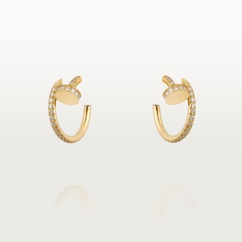 Juste un Clou hoop earrings, small model, paved Juste un Clou hoop earrings, small model, paved
