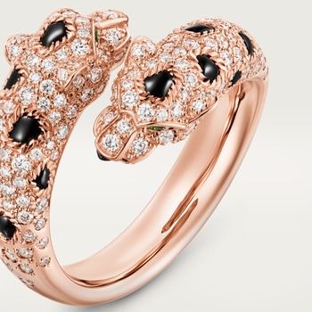 Panthère de Cartier ring, semi-paved Panthère de Cartier ring, semi-paved