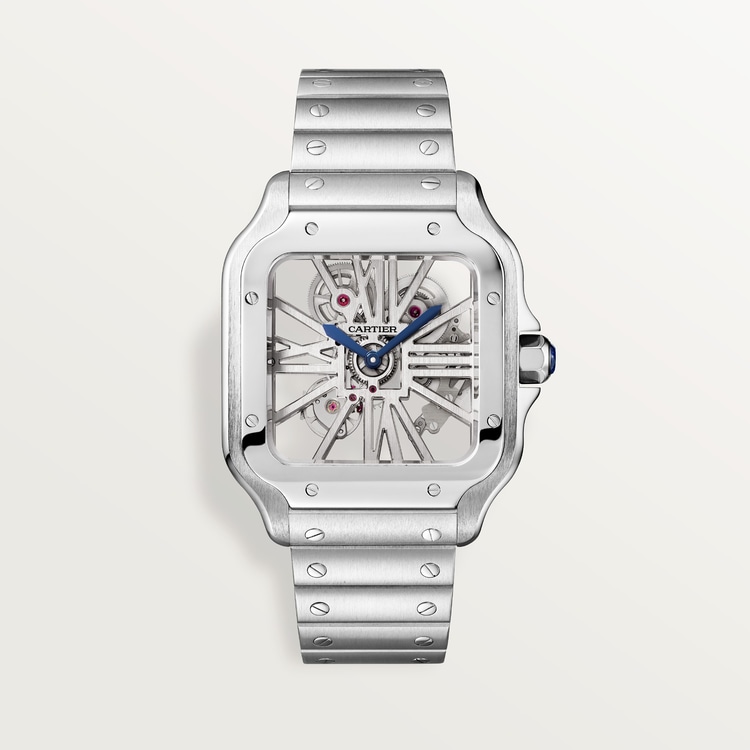 Cartier santos skeleton watch best sale