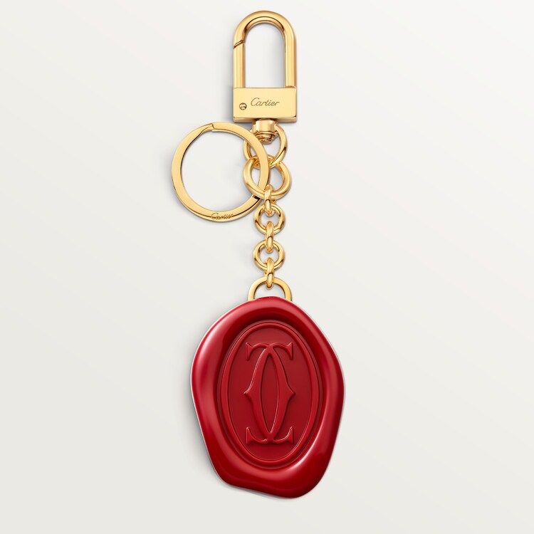 優雅さ*Cartier*Diabolo de Cartier Keyring with wax sealmotif CROG000465 - Diabolo de Cartier key ring with wax seal motif