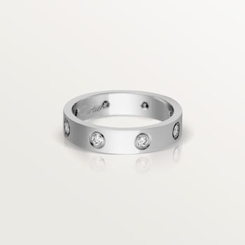 #LOVE# ring, small model, 8 diamonds #LOVE# ring, small model, 8 diamonds