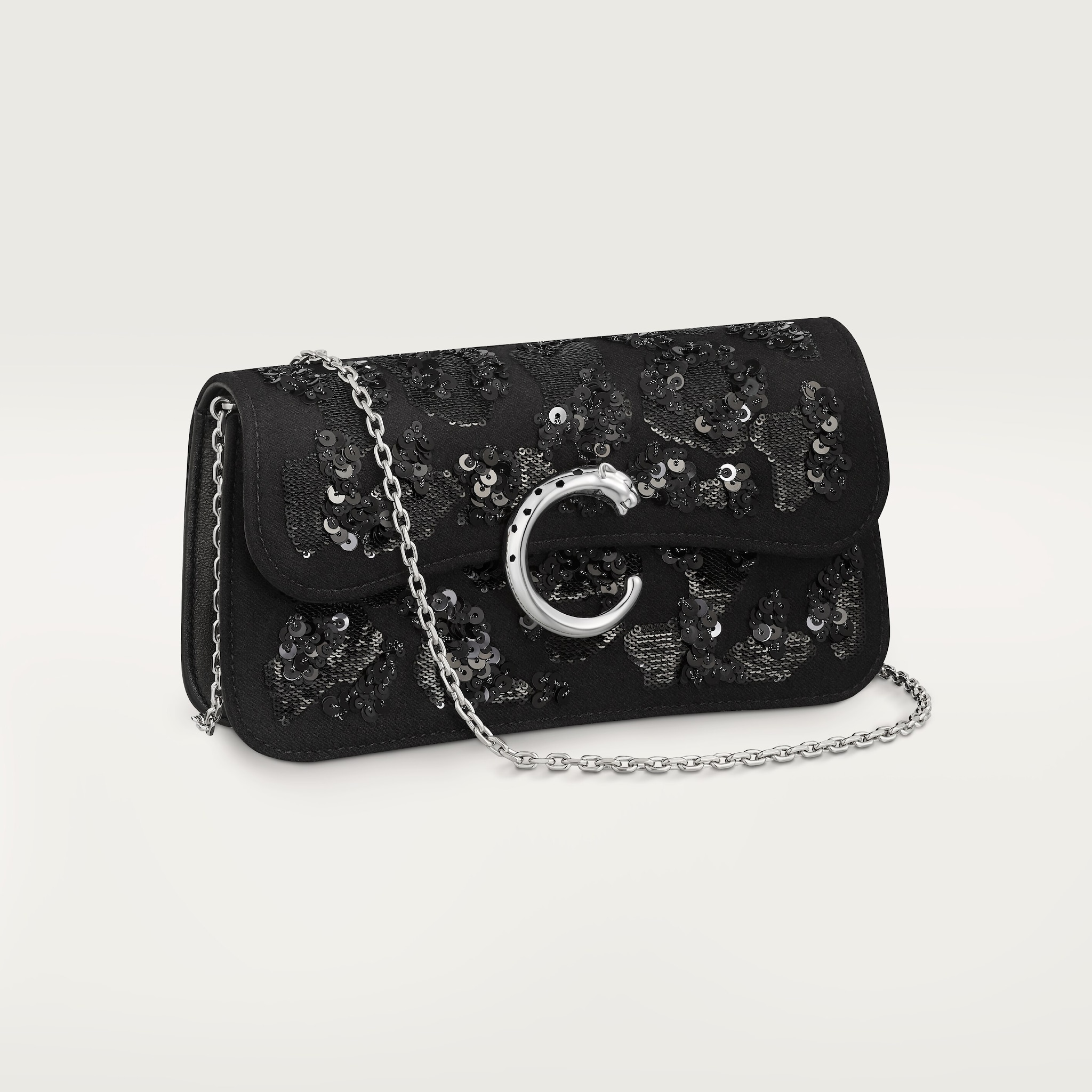 Mini model chain bag, Panth&egrave;re C de Cartier