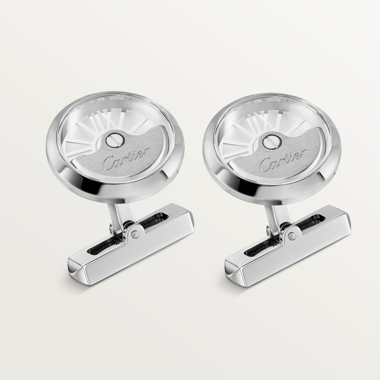 CROG000116 - Oscillating weight cufflinks - Palladium-finish CROG000116 - Oscillating weight cufflinks - Palladium-finish