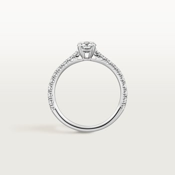1895 solitaire, brilliant-cut diamond, paved  1895 solitaire, brilliant-cut diamond, paved