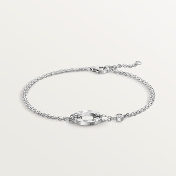 #LOVE# bracelet, on chain, 2 diamonds #LOVE# bracelet, on chain, 2 diamonds