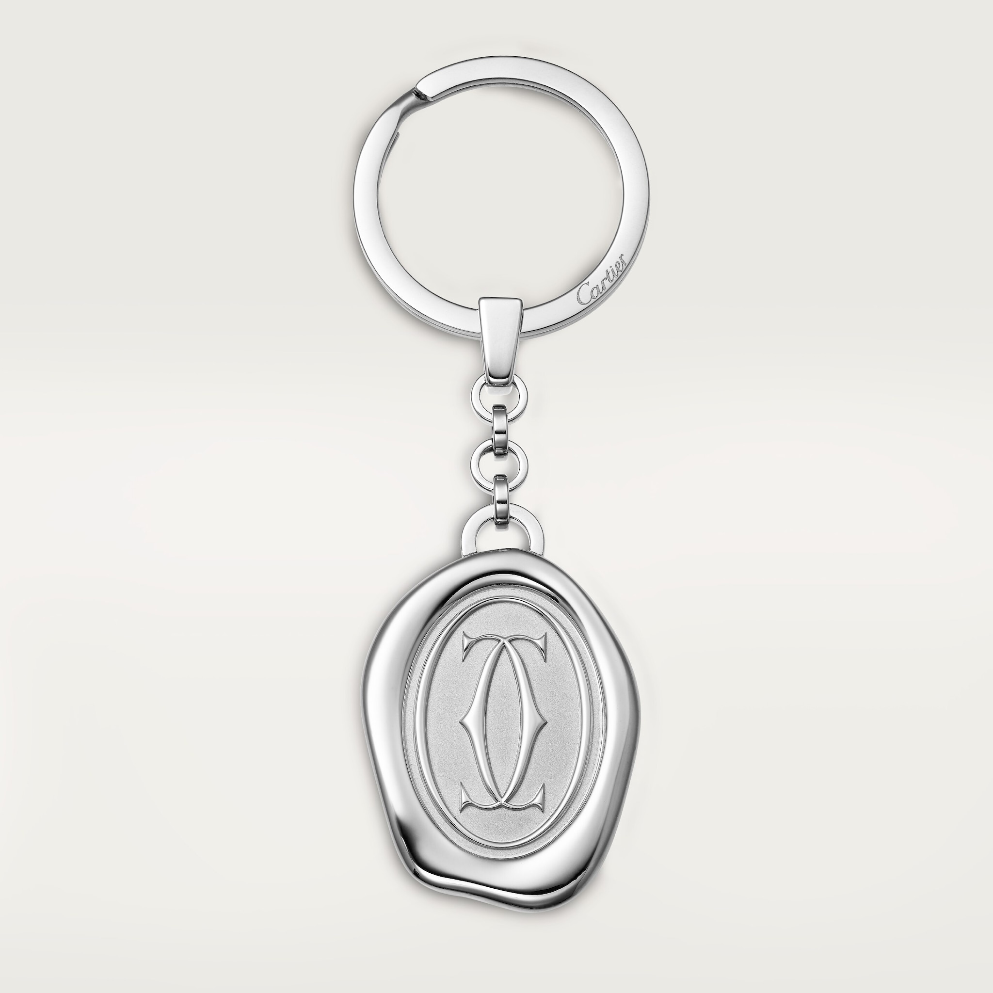 Key ring with wax seal d&eacute;cor
