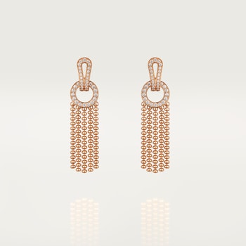 Agrafe earrings, half-paved Agrafe earrings, half-paved