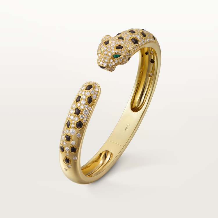 Cartier gold panther bracelet hot sale