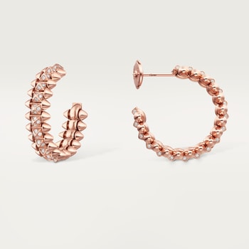 Clash de Cartier hoop earrings, small model, paved Clash de Cartier hoop earrings, small model, paved