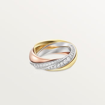 Trinity ring, half-paved Trinity ring, half-paved