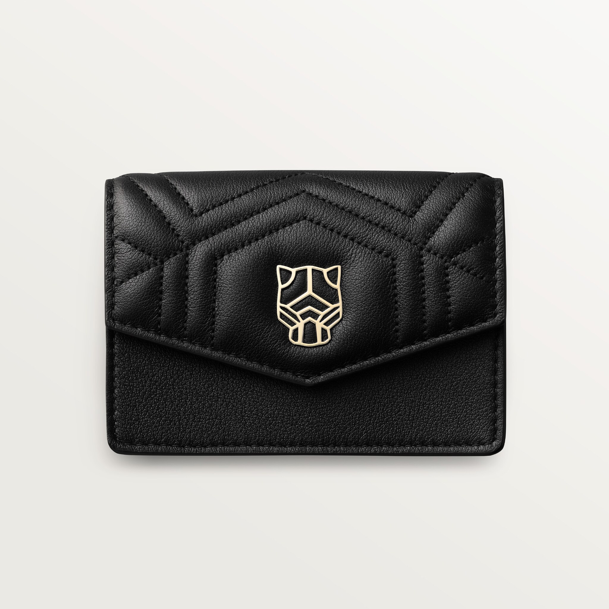 Business card holder with zip, Panthère de Cartier