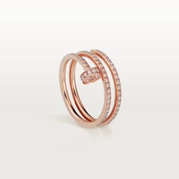 Juste un Clou ring, double, half-paved