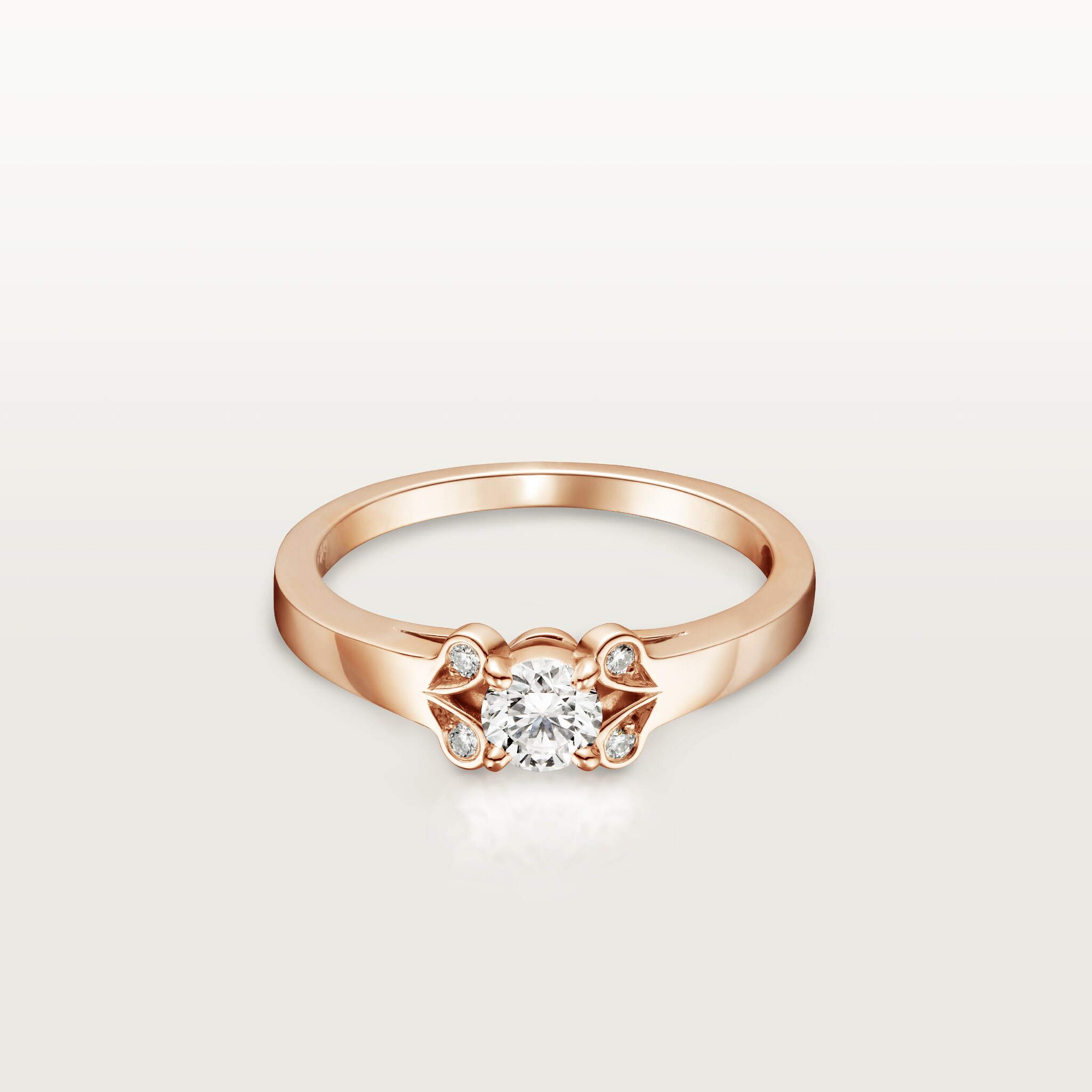 Ballerine solitaire, brilliant-cut diamond