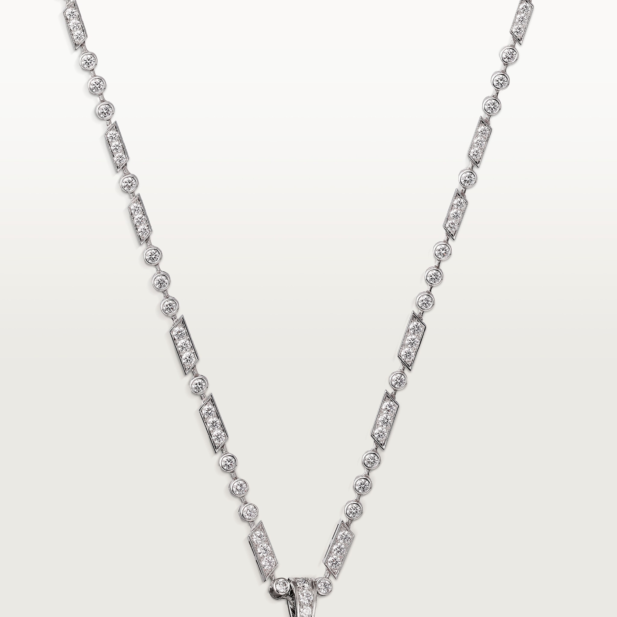Panth&egrave;re de Cartier long necklace, large model, paved 