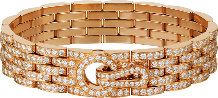 CRH6020117 Agrafe bracelet Rose gold diamonds Cartier