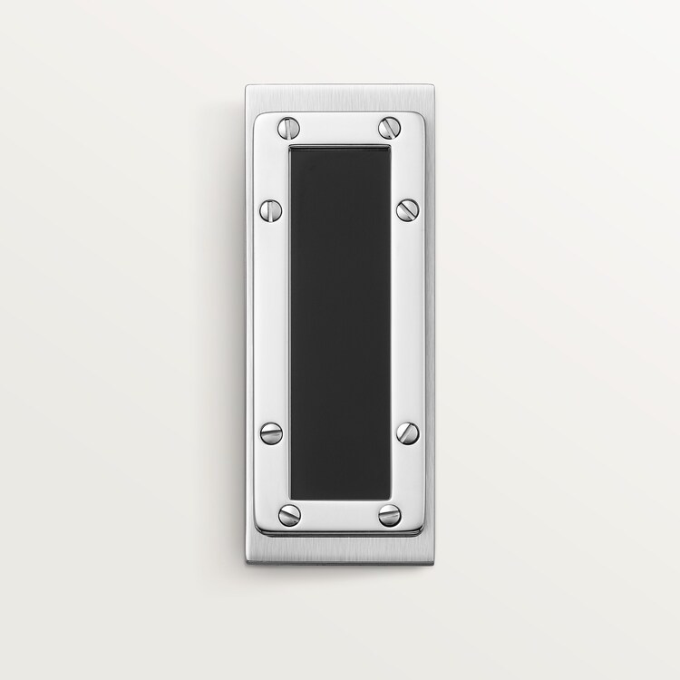 CROG000286 - Santos de Cartier money clip - Stainless steel, black