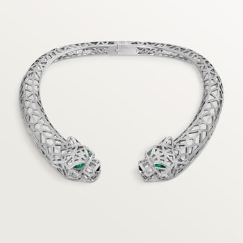 Panthère de Cartier necklace, paved Panthère de Cartier necklace, paved