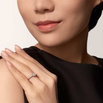 Proposal sales ring cartier