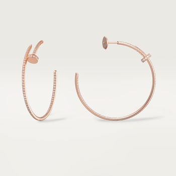 Juste un Clou hoop earrings, large model, paved Juste un Clou hoop earrings, large model, paved