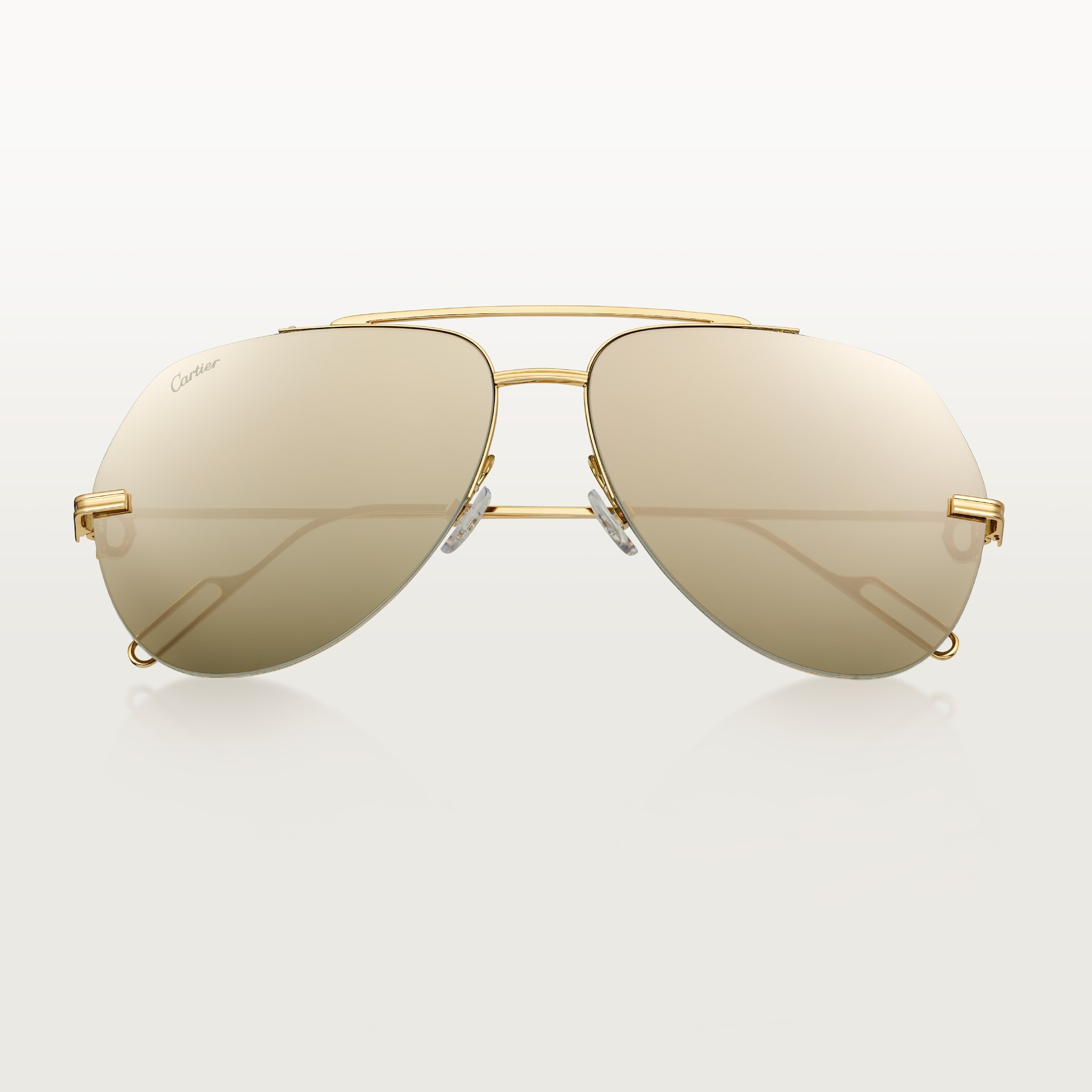 Cartier ゴールドフレーム サングラス CRESP00015 - Première de Cartier precious sunglasses - Yellow gold