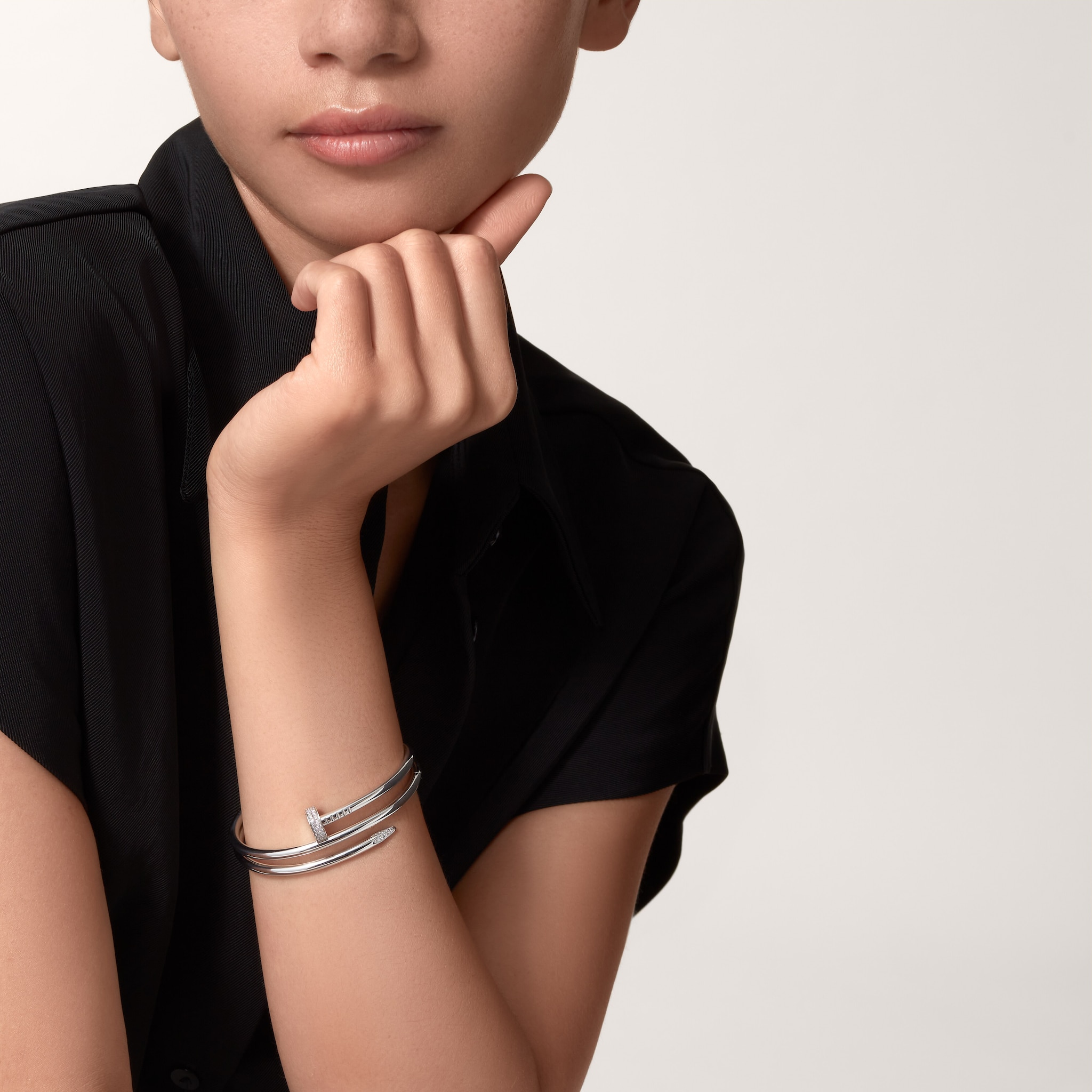 Juste un Clou bracelet, double, diamonds