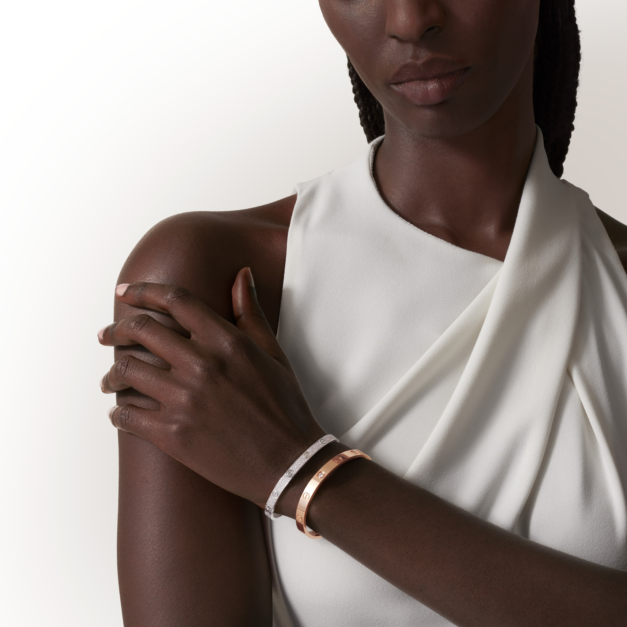 #LOVE# bracelet, classic model, 4 diamonds