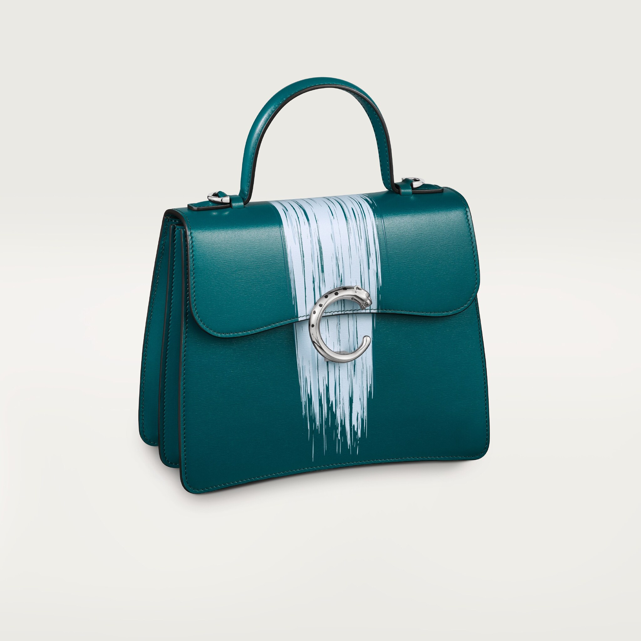 Top handle bag small model, Panthère de Cartier