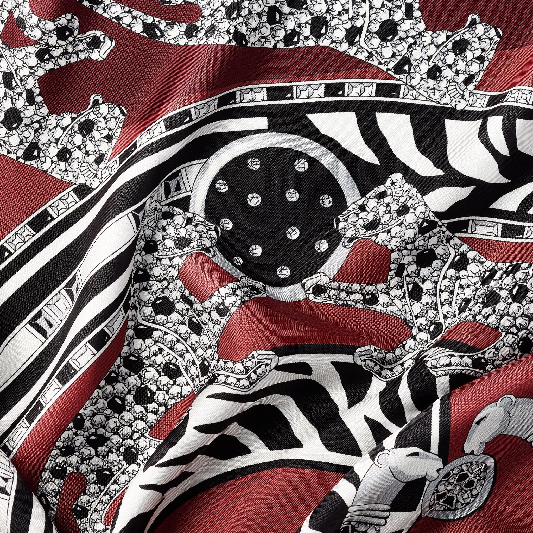 90 scarf, Panthère reissue