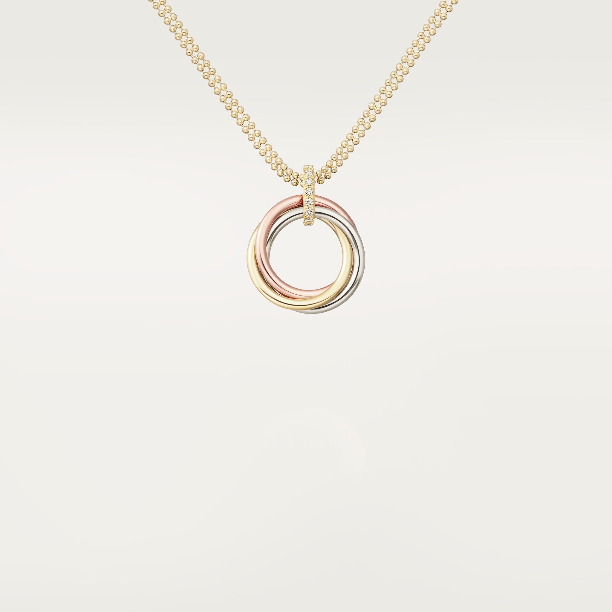 Trinity pendant, medium model, diamonds - Trinity | Cartier
