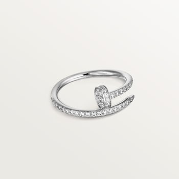 Juste un Clou ring, small model, half-paved Juste un Clou ring, small model, half-paved