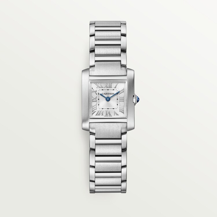 Cartier tank stainless steel watch deals