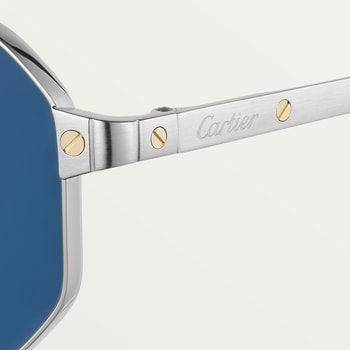 Cartier top sunglasses white