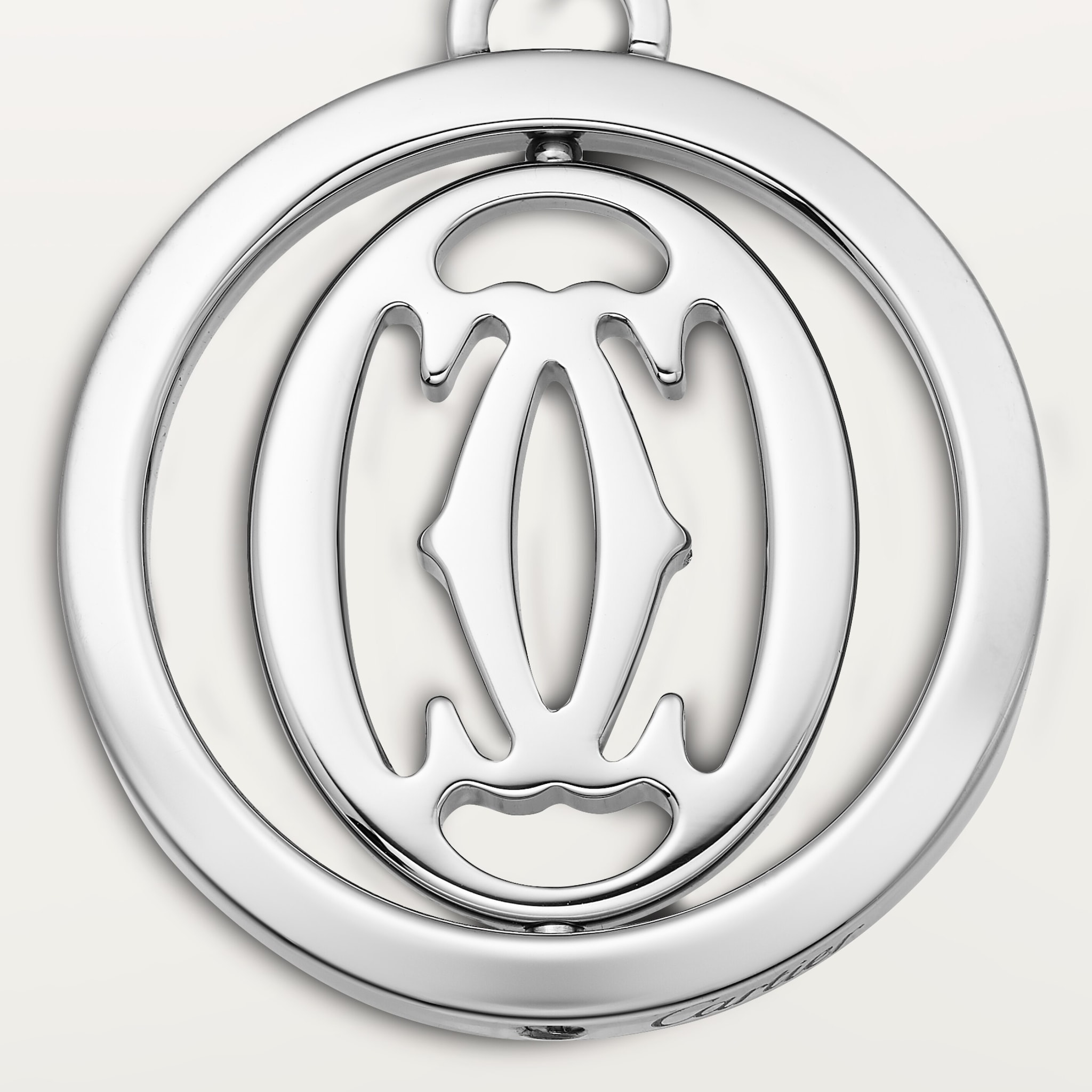 小物 DOUBLE C DE CARTIER LOGO KEY RING Double C de Cartier logo key ring