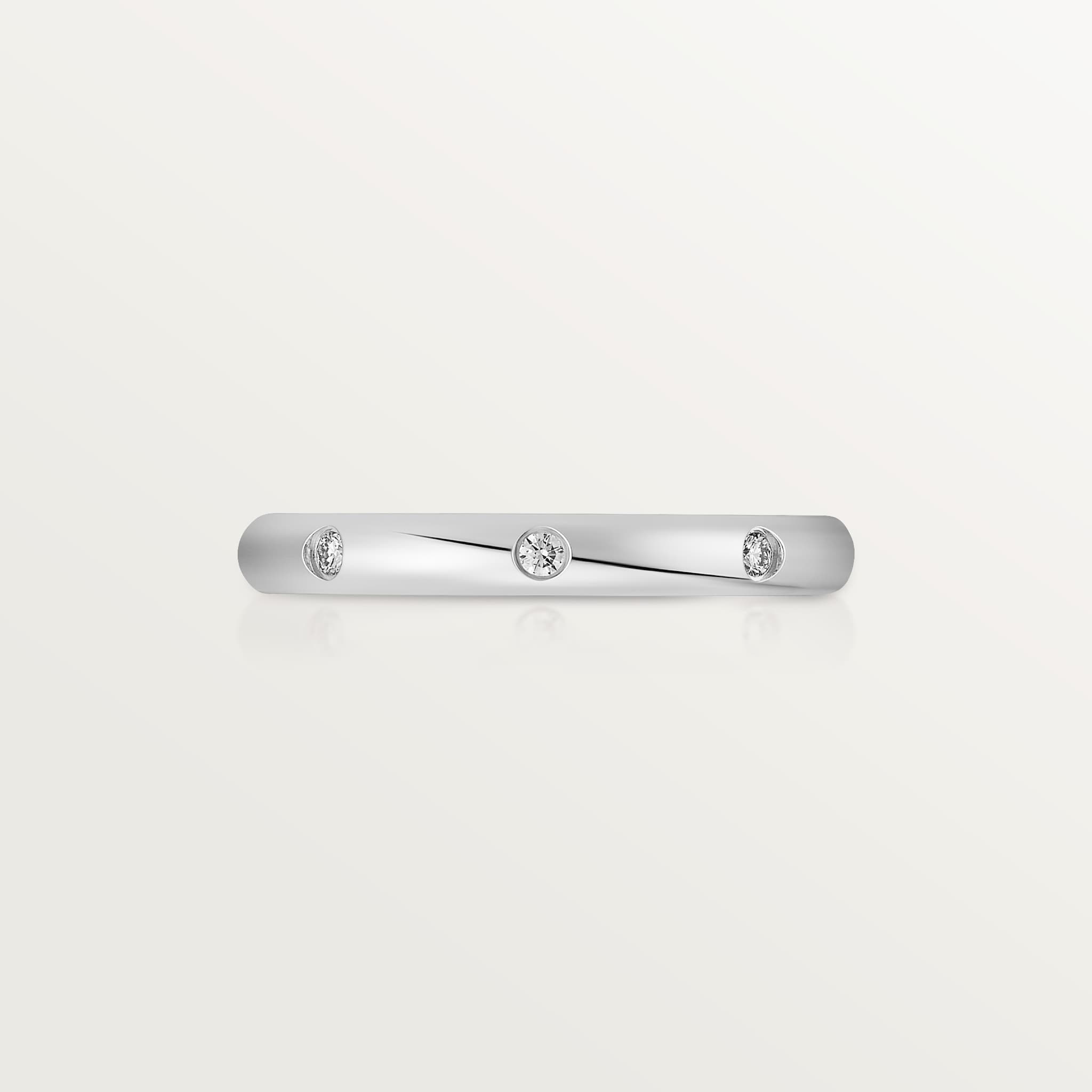 แหวนแต่งงาน 1895 ความกว้าง 2.6 มม. ประดับเพชร 3 เม็ด รูปภาพ 6