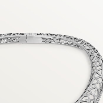 Panthère de Cartier necklace, paved Panthère de Cartier necklace, paved