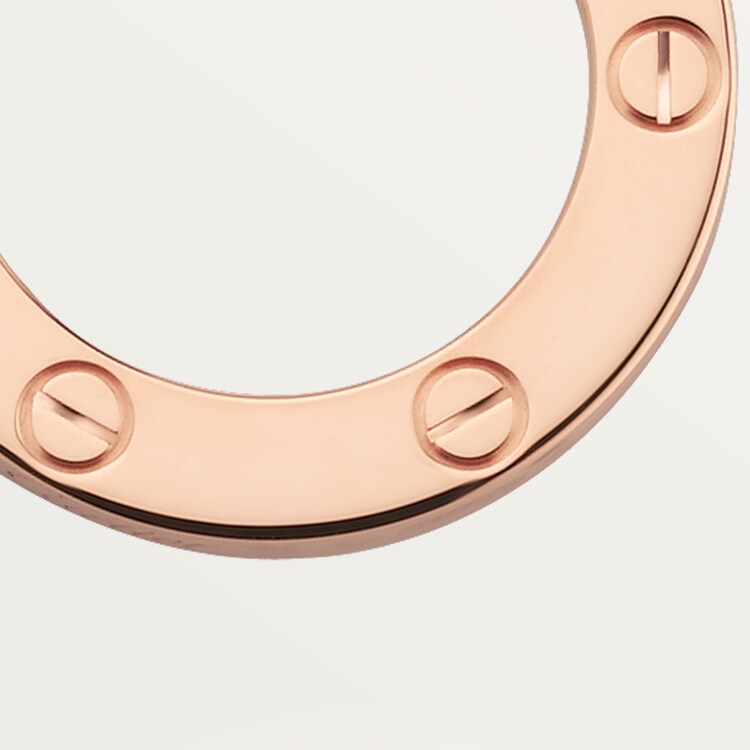 Cartier love necklace rose gold deals