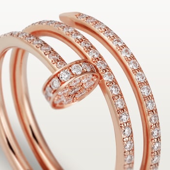 Juste un Clou ring, double, half-paved Juste un Clou ring, double, half-paved