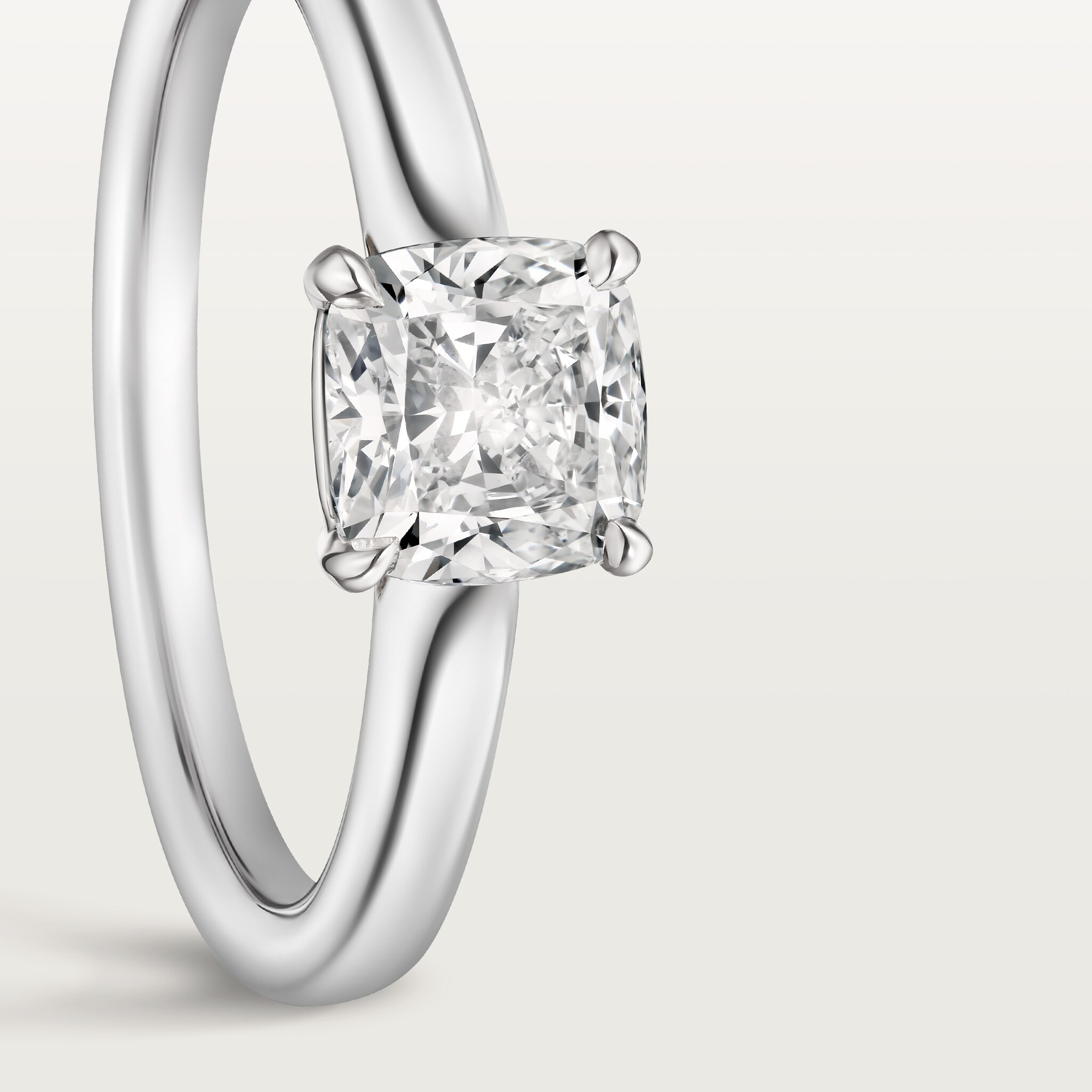 1895 solitaire, cushion-cut diamond, image 5