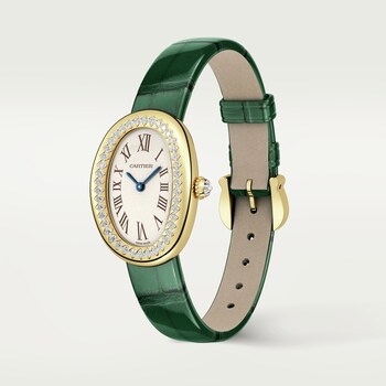 Baignoire Gold Diamond Oval Watches Cartier