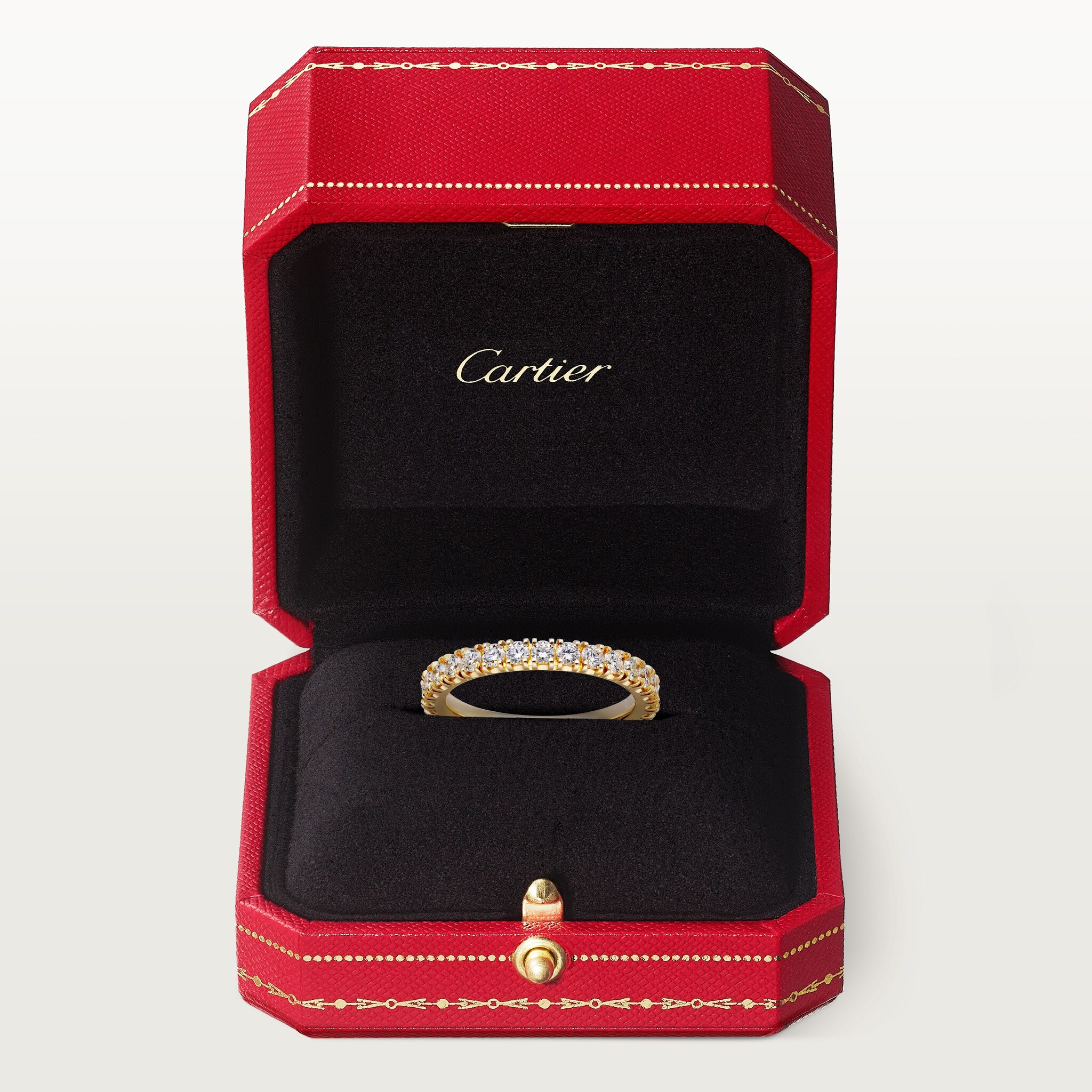 Etincelle de Cartier wedding band, 2.6 mm width, paved