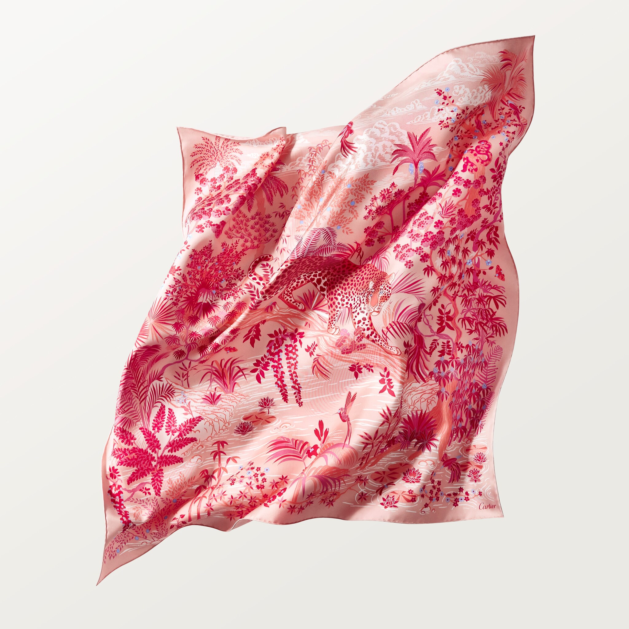 Panth&egrave;re Faune and Flora 90 scarf