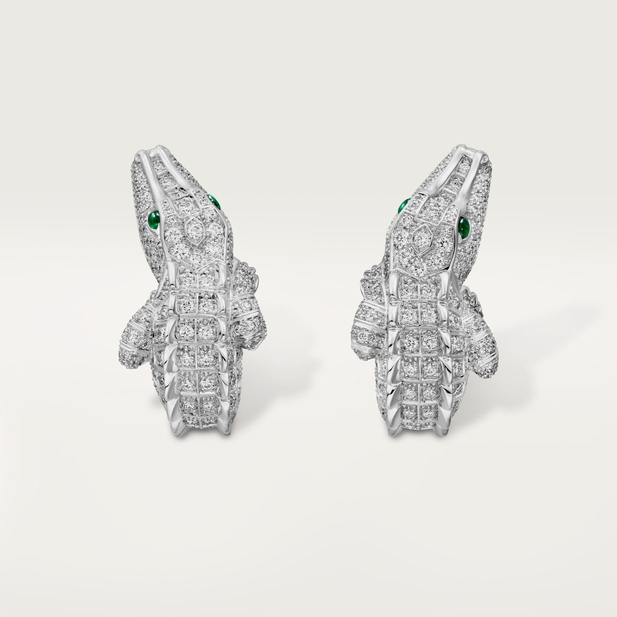 Faune et Flore de Cartier earrings, paved