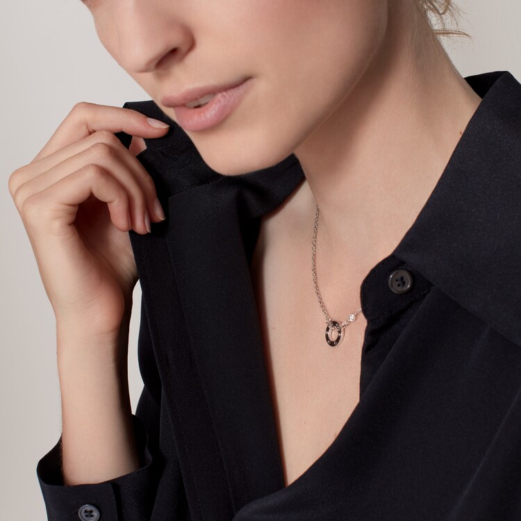 Cartier love necklace two diamonds Clearance