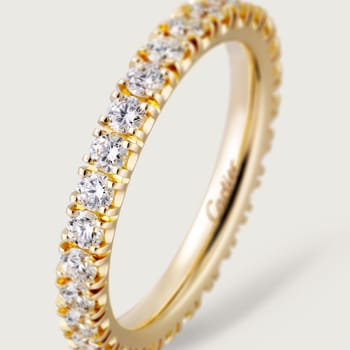 Etincelle de Cartier wedding band, 2.6 mm width, paved Etincelle de Cartier wedding band, 2.6 mm width, paved
