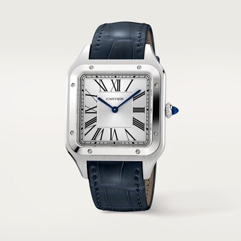 Cartier mens leather watch hot sale
