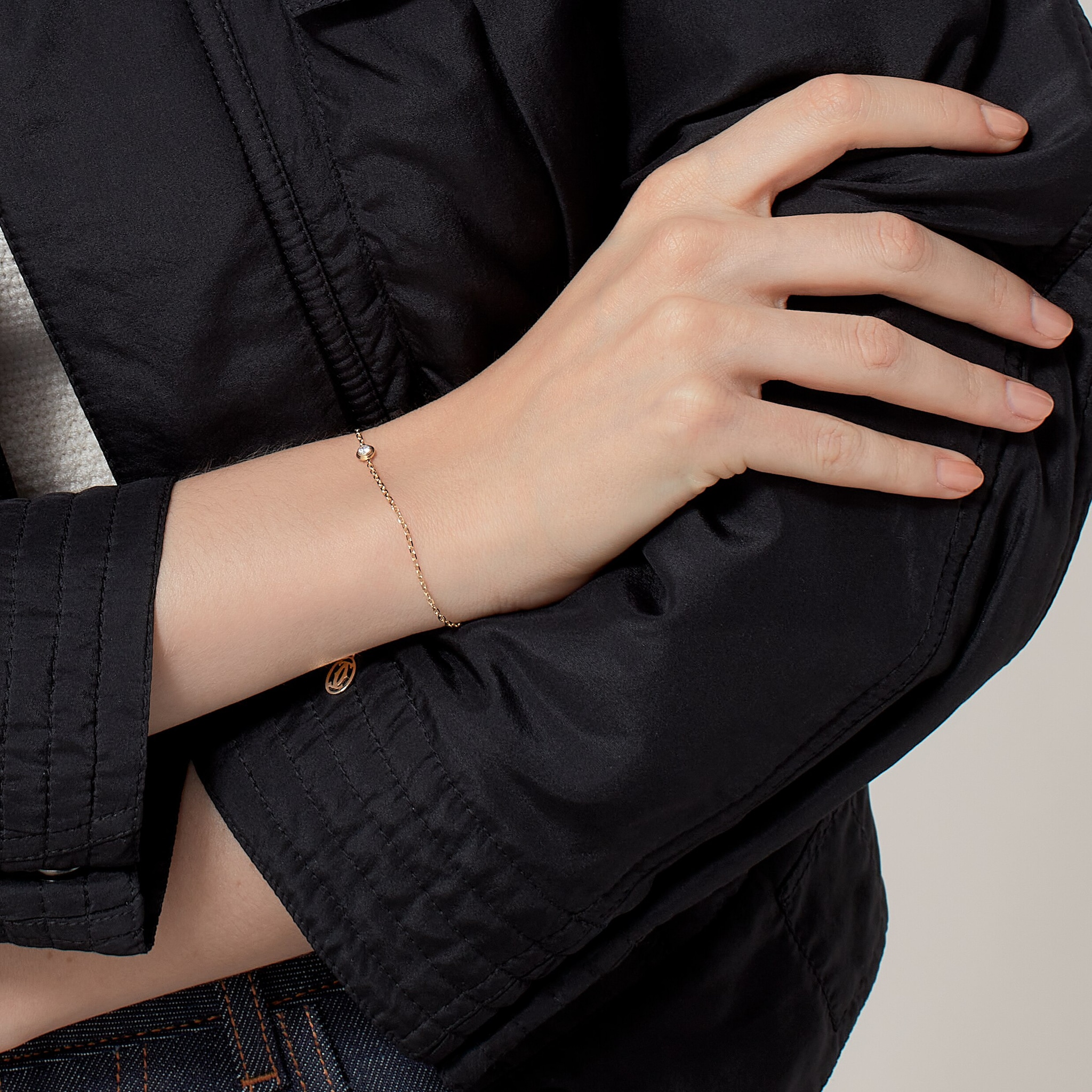 Cartier d'Amour bracelet, diamond, mini model