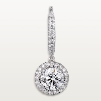 Cartier Destinée sleeper earrings, 2 brilliant-cut diamonds, paved Cartier Destinée sleeper earrings, 2 brilliant-cut diamonds, paved