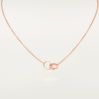 Cartier love necklace rose gold deals
