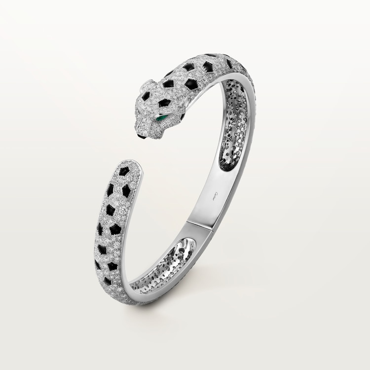 Diamond panther bracelet price best sale